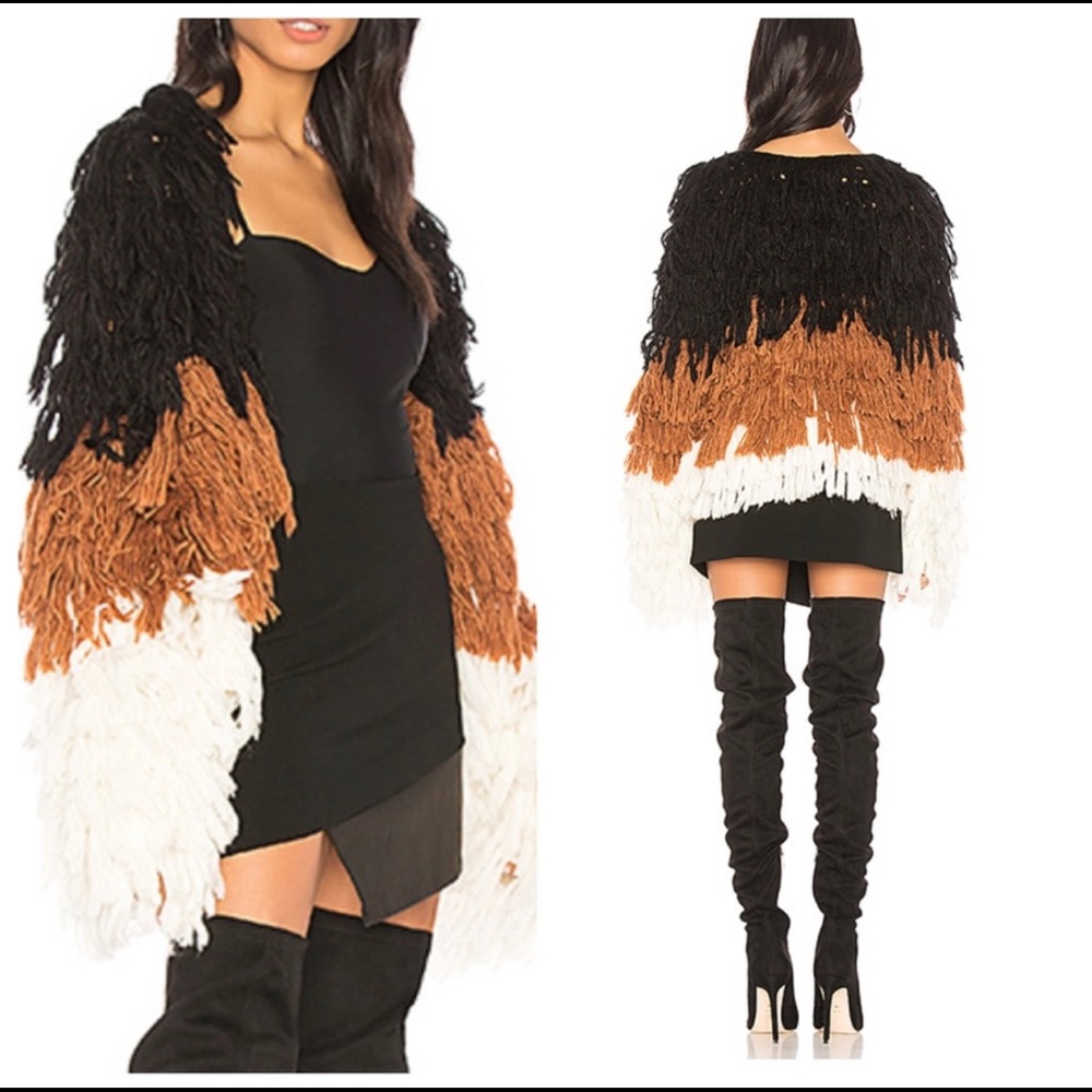 REVOLVE x Chrissy Teigen shaggy coat